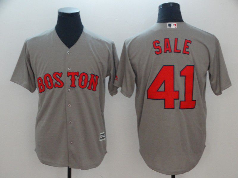 Men Boston Red Sox 41 Sale Grey Game MLB Jerseys